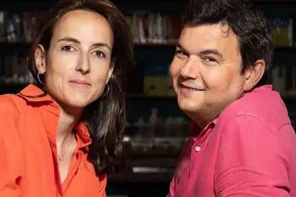 Photographie de Julia Cagé et Thomas Piketty