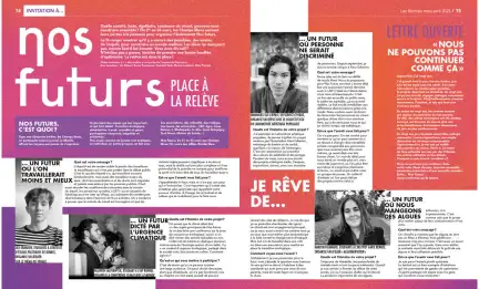 Un aperçu de l'article paru dans Les Rennais, comportant divers témoignages de jeunes.